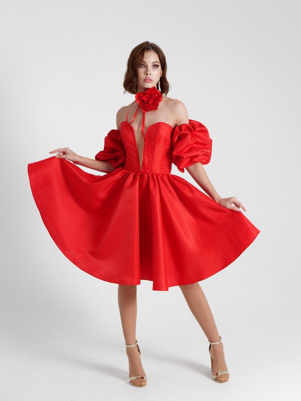 Вечернее платье Эмили красный